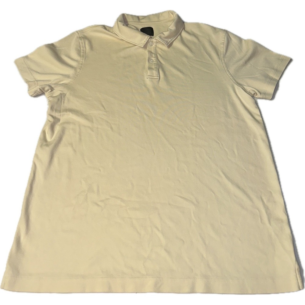 14th And Union Men's Ivory Color Polo Shirt Size L